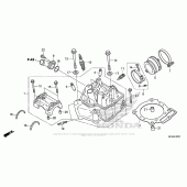 Схема вузла: Головка циліндра (2) для Honda CRF450 CRF450R