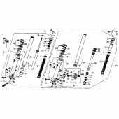 Схема узла: Вилка передней оси для Honda ST1100 Pan-European