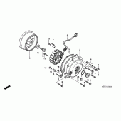 Схема вузла: Генератор для Honda XL1000V Varadero