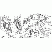 Схема вузла: Радіатор (vtx1800c1) для Honda VTX1800