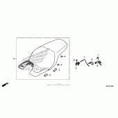 Схема вузла: Сидіння для Honda CTX700