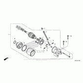 Схема вузла: Стартер електричний для Honda CRF450 CRF450X