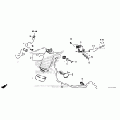 Схема вузла: Система вентиляції бака для Honda CBR500