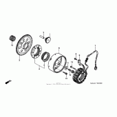 Схема узла: Генератор для Honda VT1100 Shadow Spirit