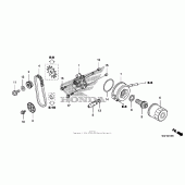 Схема узла: Масляный насос для Honda FSC600 Silver Wing