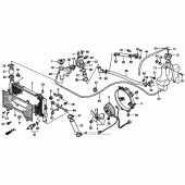 Схема узла: Радиатор для Honda CBR1000 CBR1000F Hurricane