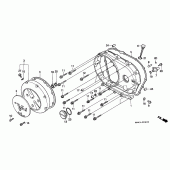 Схема вузла: Права кришка картера (VT1100CS / CT) для Honda VT1100 Shadow