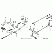 Схема вузла: Педаль (Лапка) для Honda VT750 Shadow Deluxe