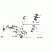 Схема вузла: Рульова траверса для Honda XR400