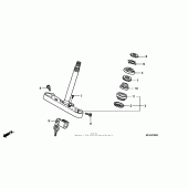 Схема вузла: Рульова траверса для Honda VTX1300