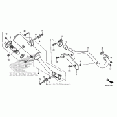 Схема вузла: Вихлопна система для Honda CRF150 CRF150F
