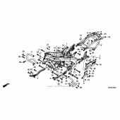 Схема вузла: Рама для Honda GL1800 Gold Wing Valkyrie