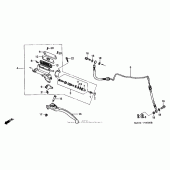 Схема вузла: Циліндр зчеплення для Honda CBR1100XX Blackbird