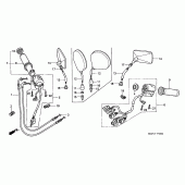 Схема узла: Пульт управления рулевой (VTX1800C2/3/4) для Honda VTX1800