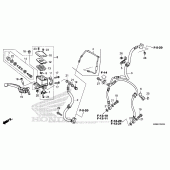 Схема вузла: Передній гальмівний циліндр для Honda VFR800 Interceptor