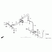 Схема узла: Система вентиляция картера для Honda CB600F 599