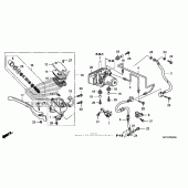 Схема вузла: Передній гальмівний циліндр (fsc600a) для Honda FSC600 Silver Wing