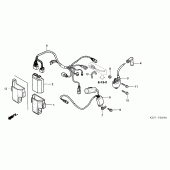 Схема вузла: Електрообладнання для Honda CR250