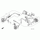 Схема узла: Поворотники для Honda XL600 Transalp