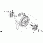 Схема узла: Передние колесо для Honda VFR750F VFR750R (RC30)