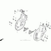 Схема узла: Переднее колесо cover для Honda GL1500 Gold Wing Aspencade