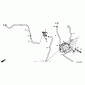 Схема вузла: Evap canister (1) для Honda VT750 Shadow Aero