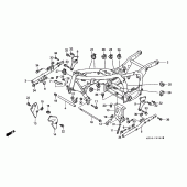 Схема вузла: Рама для Honda GL1500 F6C
