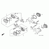 Схема узла: Поворотники (CBR125R/RS/RW5/RW6/RW8) для Honda CBR125