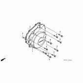 Схема узла: Крышка генератора для Honda CB600F Hornet S