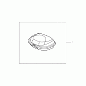 Схема вузла: Top box 35l black unpainted для Honda CBF250