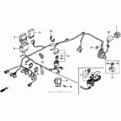 Схема вузла: Електрообладнання для Honda PC800 Pacific Coast