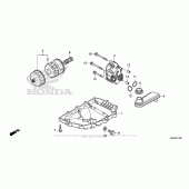 Схема узла: Масляный насос & Поддон для Honda NC700