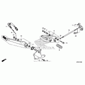 Схема вузла: Pedal (1) для Honda VT1300 Sabre