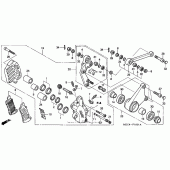 Схема вузла: Left передній гальмівний супорт для Honda NRX1800 Valkyrie Rune