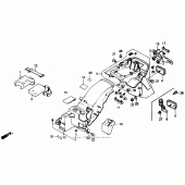 Схема узла: Заднее крыло для Honda VTR250 VTR