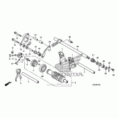 Схема вузла: Gearshift drum (1) для Honda VFR1200 VFR