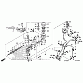 Схема узла: Передний тормозной цилиндр (cbr600ra) для Honda CBR600