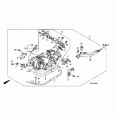 Схема вузла: Дросельна заслонка для Honda XL125 Varadero