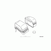 Схема вузла: Leather saddlebags (18l) (fringed) для Honda VTX1300