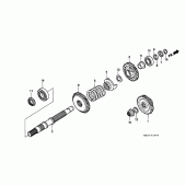 Схема вузла: Shaft set final для Honda GL1500 F6C