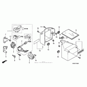 Схема узла: Боковой обтекатель для Honda VT750 Shadow Spirit