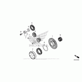 Схема вузла: Привід стартера для Honda CRF450 CRF450RX