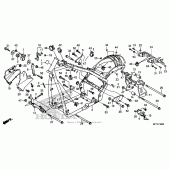 Схема узла: Frame (1) для Honda VT1300 Interstate
