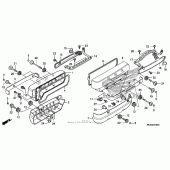Схема узла: Клапанная крышка для Honda GL1800 Gold Wing