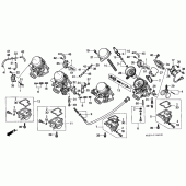 Схема вузла: Карбюратор (COMPONENT PARTS) для Honda CBR1000 CBR1000F