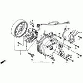 Схема вузла: Ліва кришка картера для Honda XR250