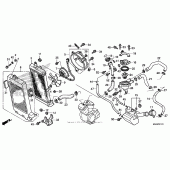 Схема узла: Радиатор 2 для Honda VT750 Shadow RS