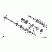 Схема узла: Трансмиссия для Honda FMX650