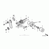 Схема узла: Масляный насос для Honda FSC600 Silver Wing