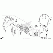 Схема вузла: Передній гальмівний супорт для Honda CRF250 CRF250RL Rally